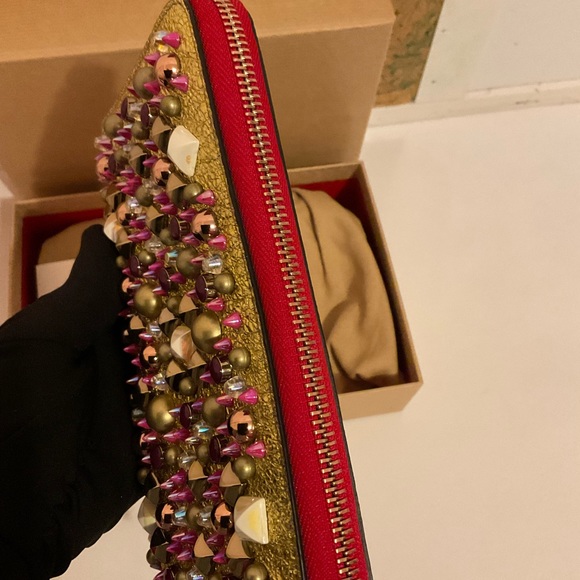 Christian Louboutin Gold Panettone Vintage Limited Edition Wallet - Picture 7 of 10